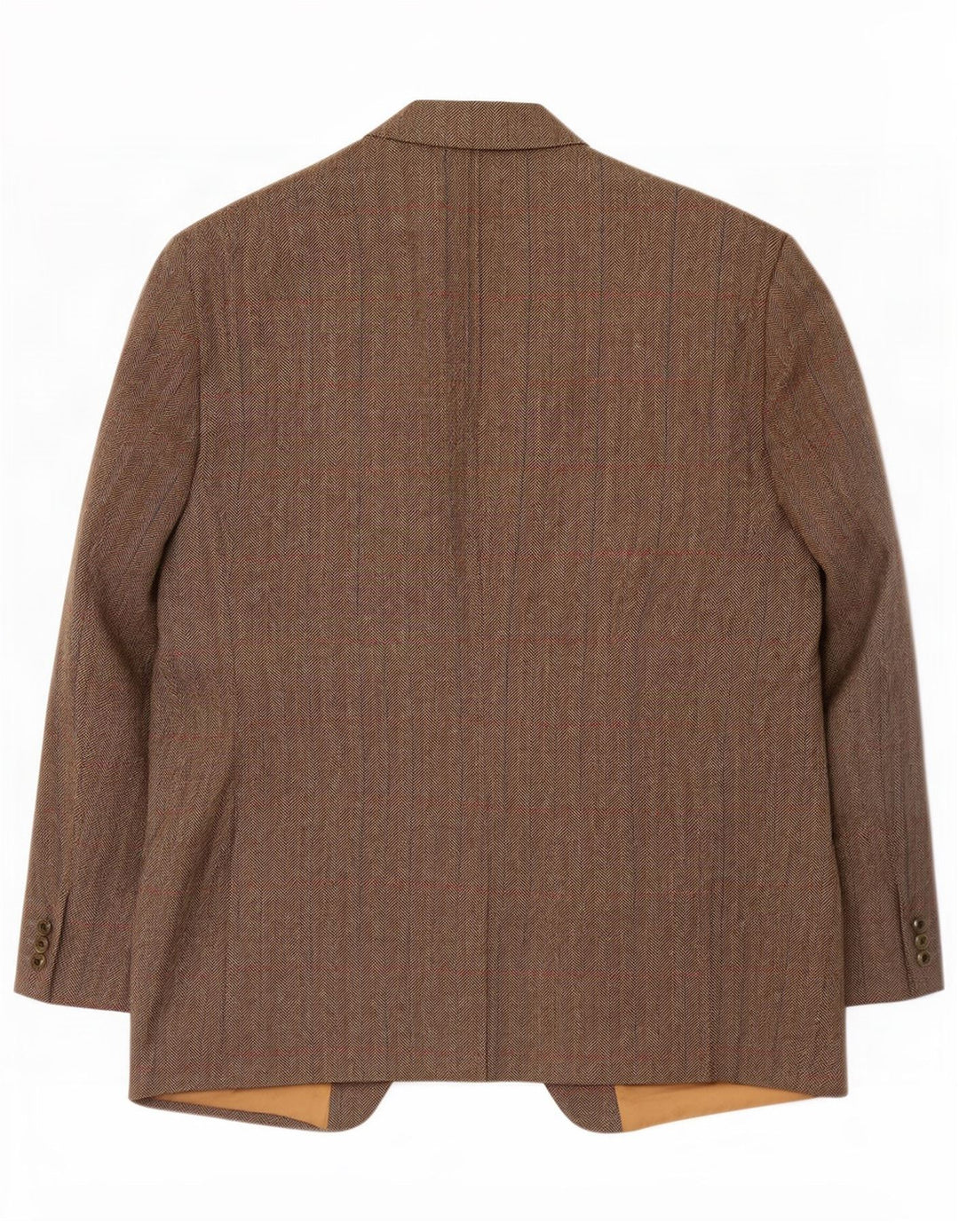 Giacca blazer da uomo a 2 bottoni Magee UK 46 3XL Lana nuova a spina di pesce grigia