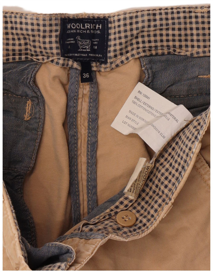 Pantaloncini casual da uomo Woolrich W36 grandi in cotone beige