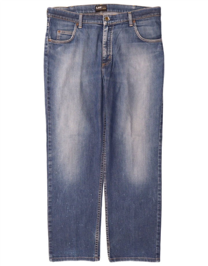Jeans dritti da uomo Lee Brooklyn W38 L31 cotone blu