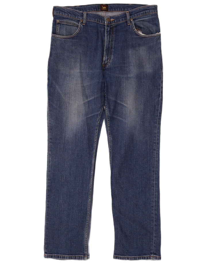 Jeans dritti da uomo Lee Brooklyn W36 L32 cotone blu