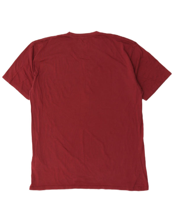 T-shirt grafica da uomo con vestibilità classica Vans XL in cotone bordeaux
