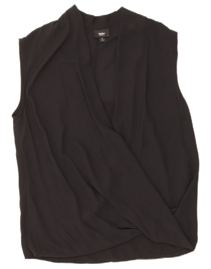MOSSIMO Camicetta senza maniche da donna Top UK 10 Small Nero Poliestere