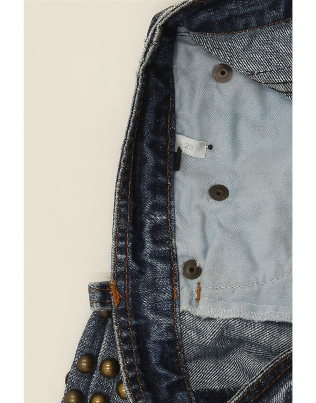 ICEBERG Womens Slim Jeans W29 L36 Blue Cotton Vintage Iceberg and Second-Hand Iceberg from Messina Hembry 