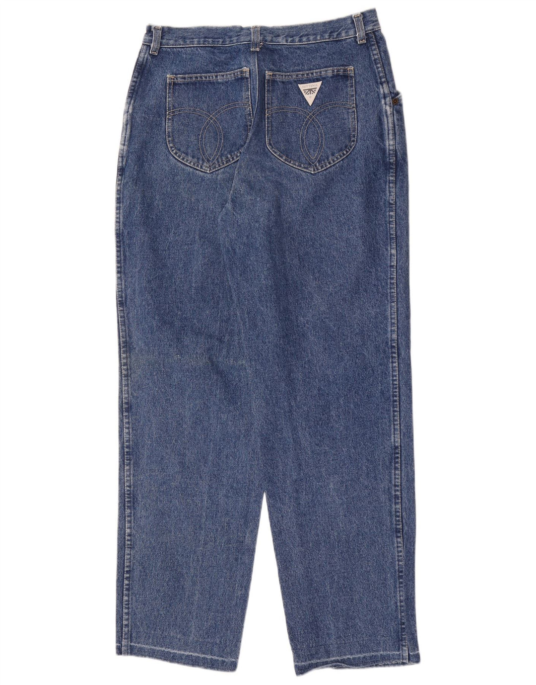 Jeans affusolati da uomo vintage W33 L31 in cotone blu