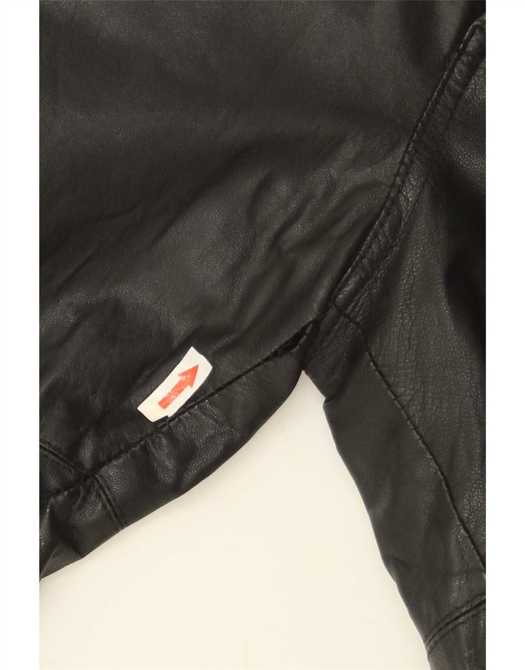 Pantaloni slim in pelle da donna Golden Leaf W26 L28 neri