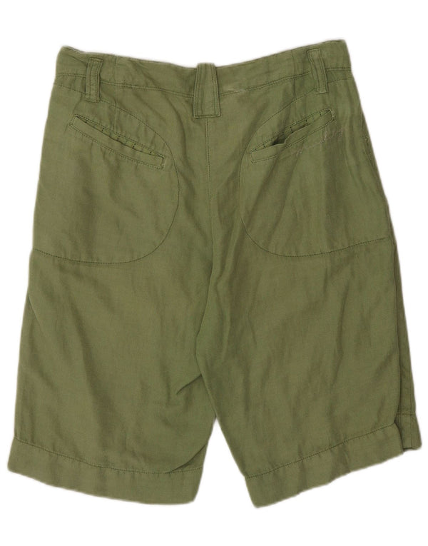 Murphy & Nye Womens Chino Shorts Medium W28 Green Linen