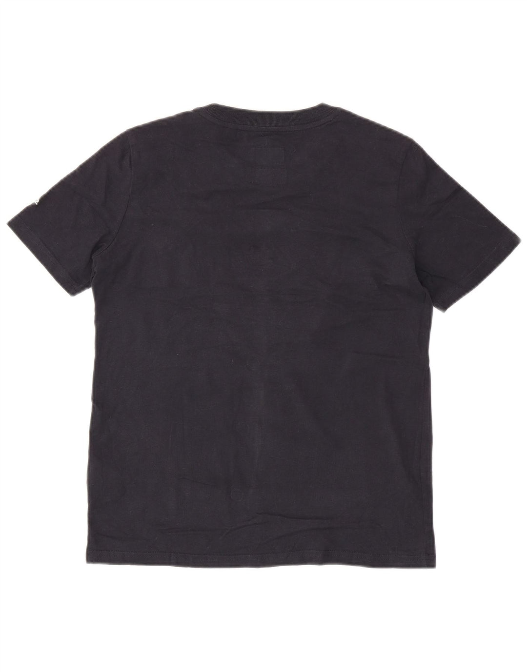 T-shirt grafica da donna SUPERDRY Top UK 8 Small Blu Navy Cotone