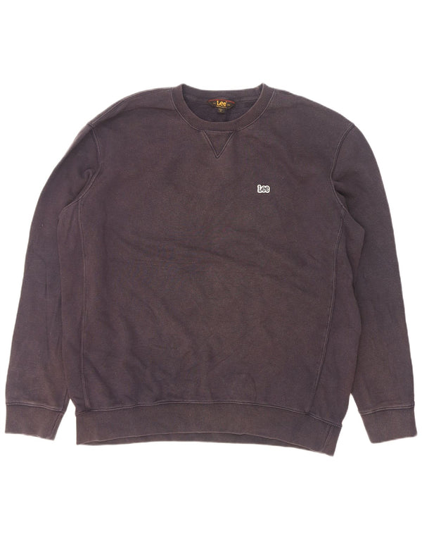 Felpa Lee da uomo con vestibilità regolare e alta, XL, blu navy
