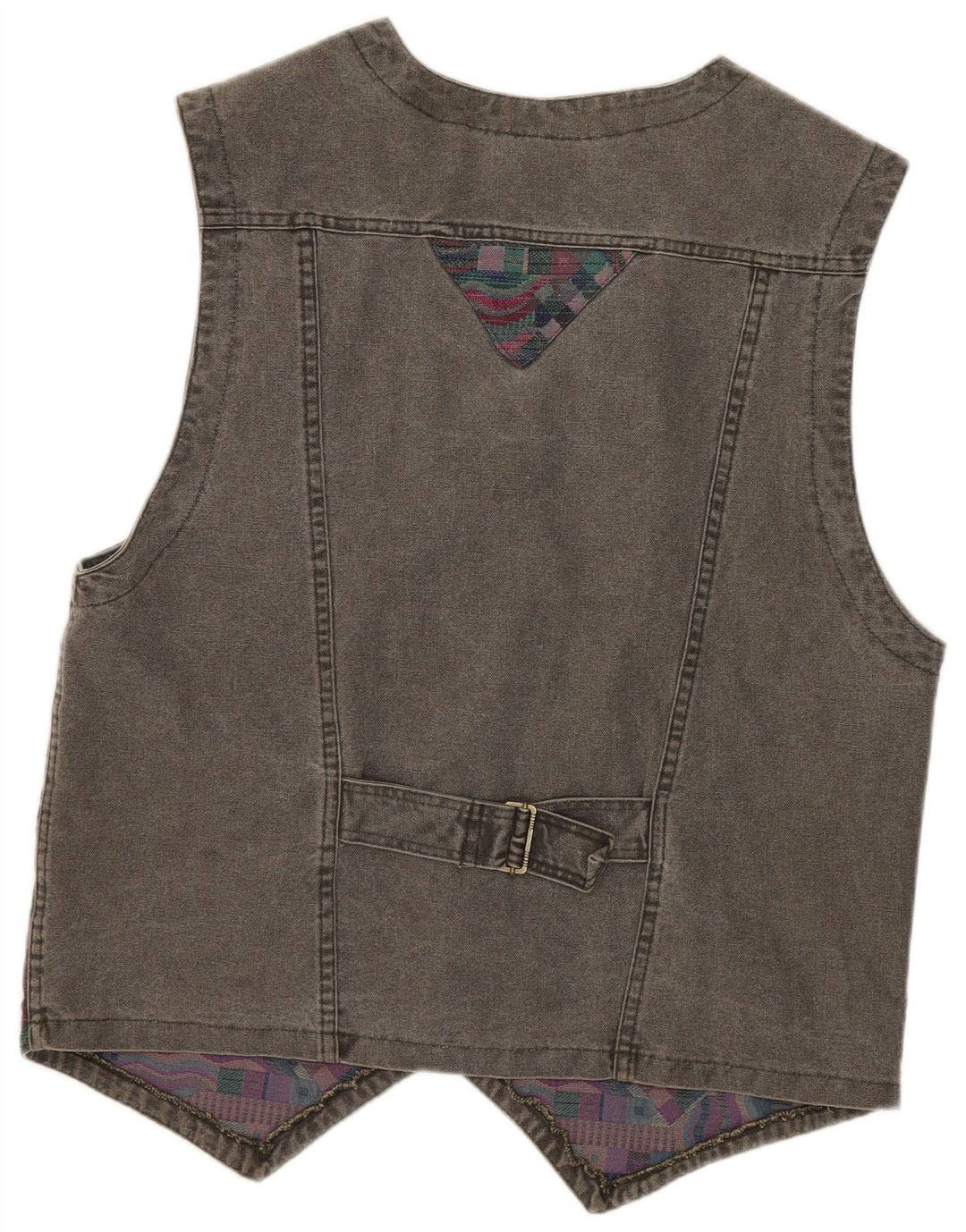 Gilet da uomo SALEWA in cotone geometrico grigio medio