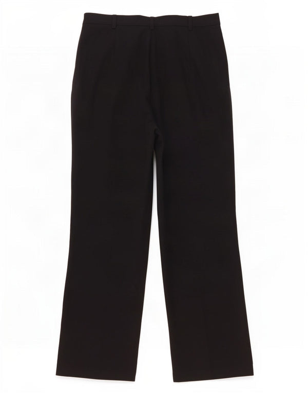 Marks & Spencer Womens Straight Casual Trousers UK 10 Small W28 L26 Black