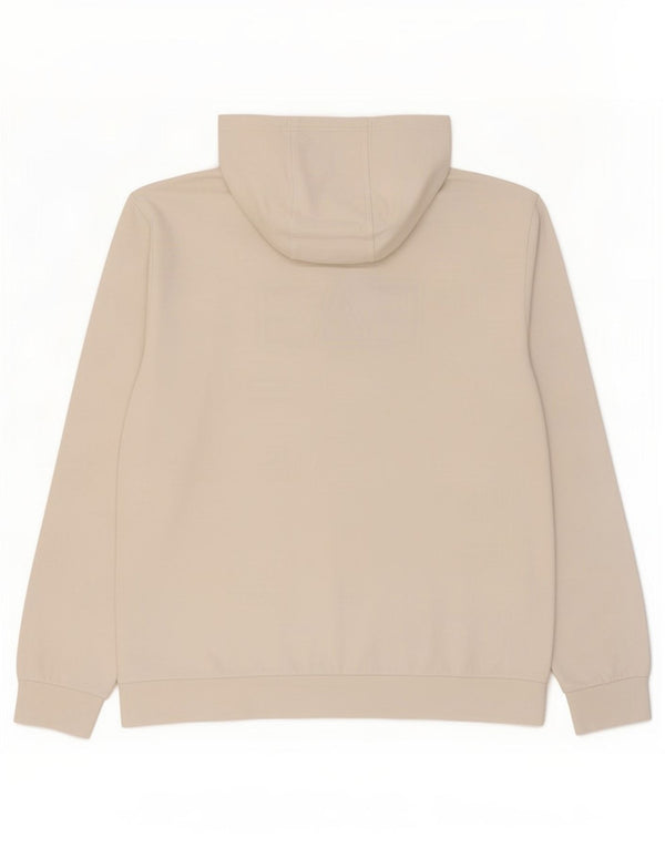 Felpa con cappuccio grafica da donna Emporio Armani UK 20 2XL cotone bianco