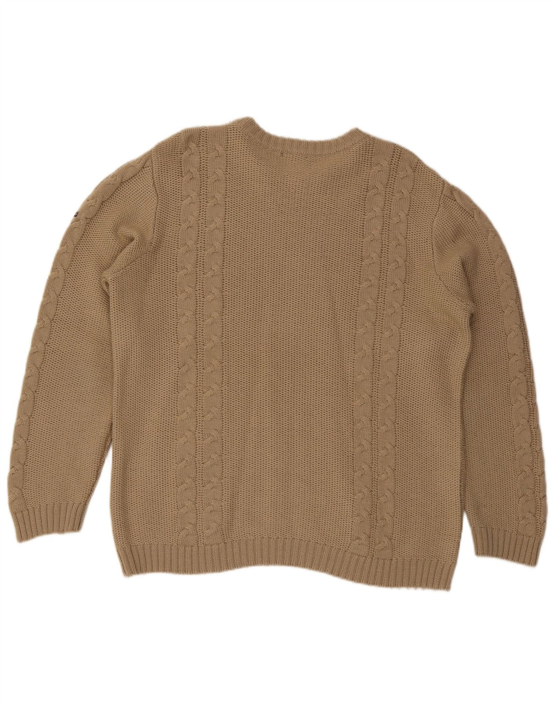 Canadiens Maglione da uomo con scollo a barca XL in lana beige