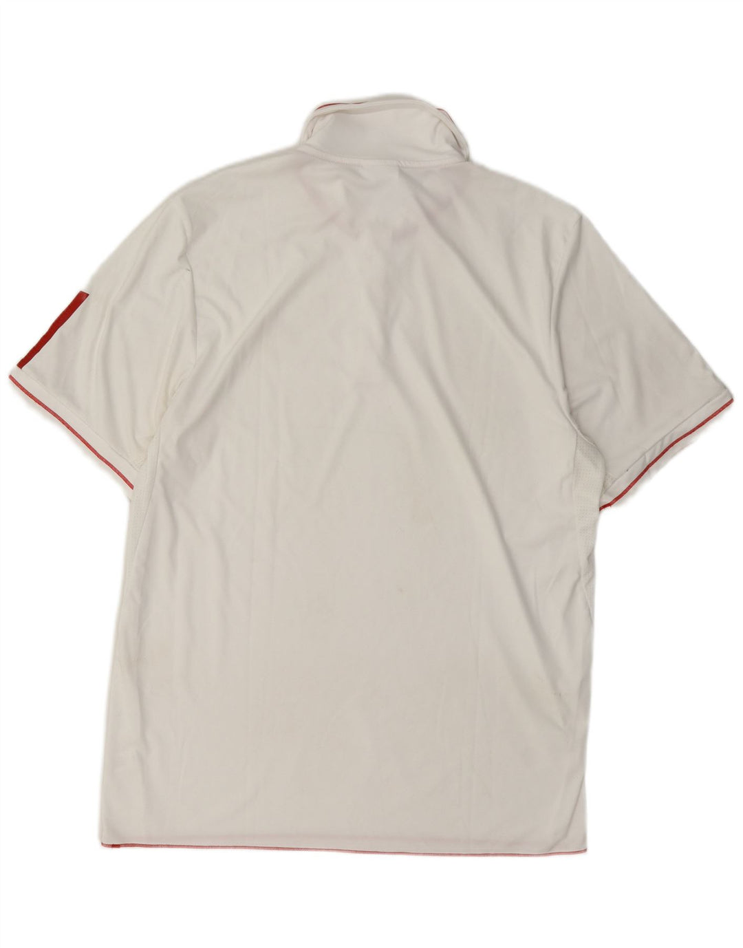 Polo Adidas da uomo in poliestere bianco medio