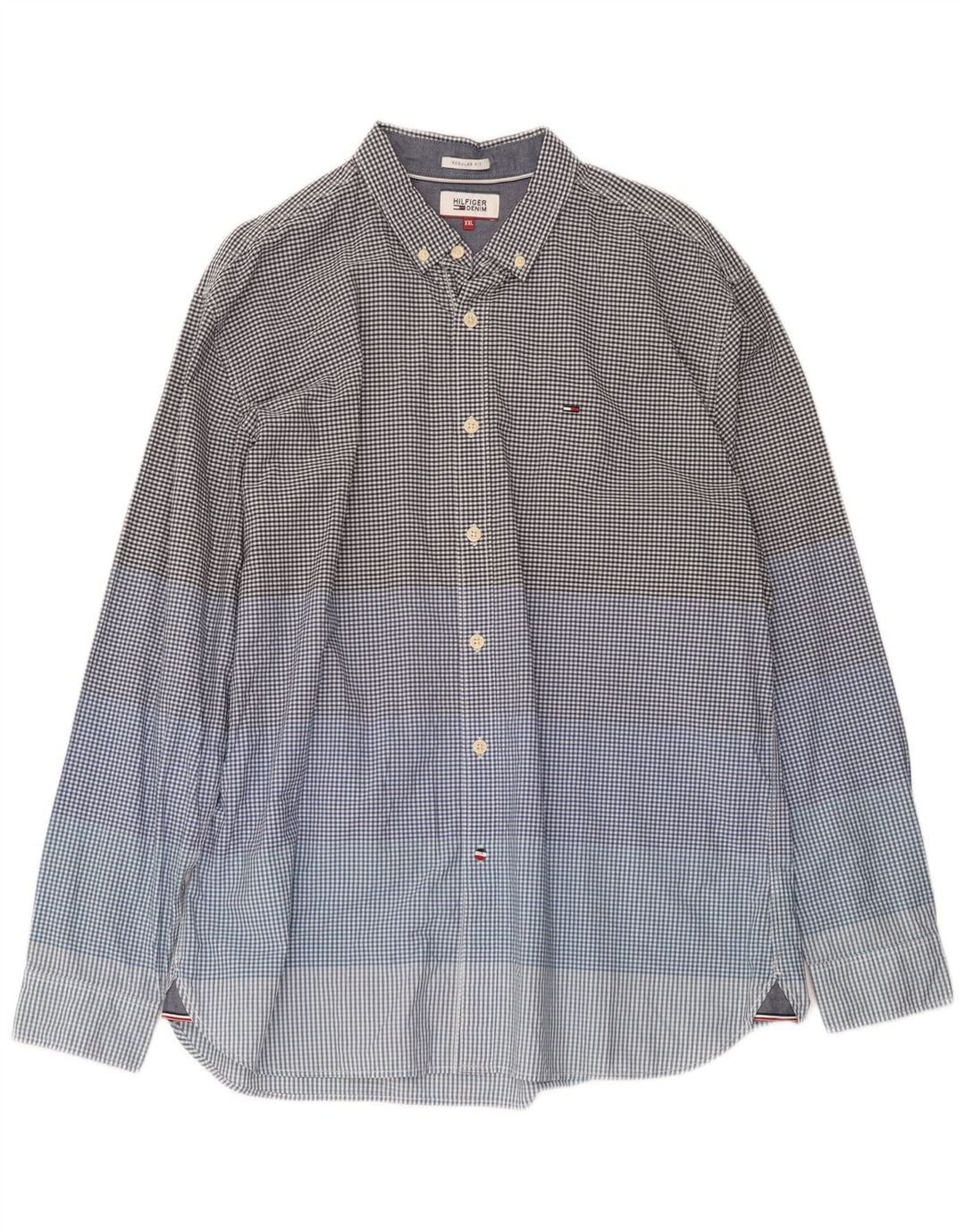 Camicia da uomo Regular Fit Tommy Hilfiger 2XL in cotone a quadretti multicolore