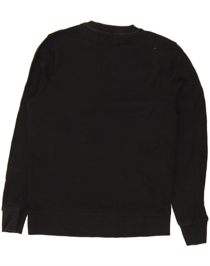 JACK & JONES Mens Sweatshirt Jumper Small Black Cotton Vintage Jack & Jones and Second-Hand Jack & Jones from Messina Hembry 