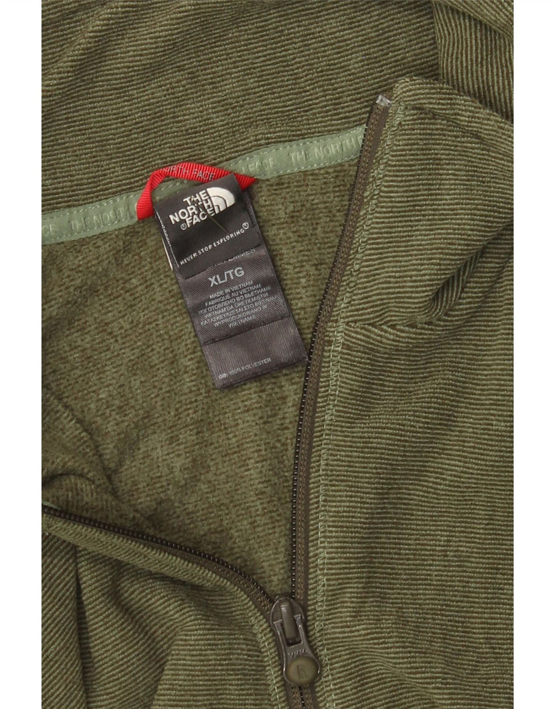 Giacca in pile da donna The North Face UK 18 XL Poliestere kaki