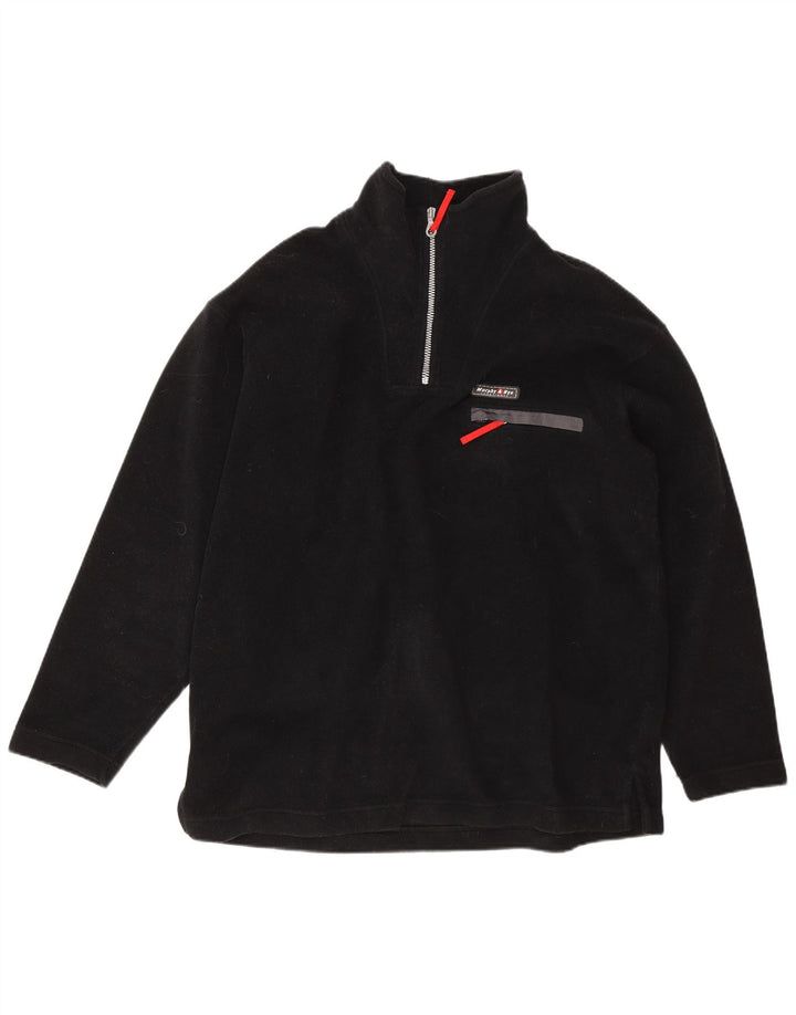 Maglione in pile da uomo con zip e collo Murphy & Nye XL nero poliestere