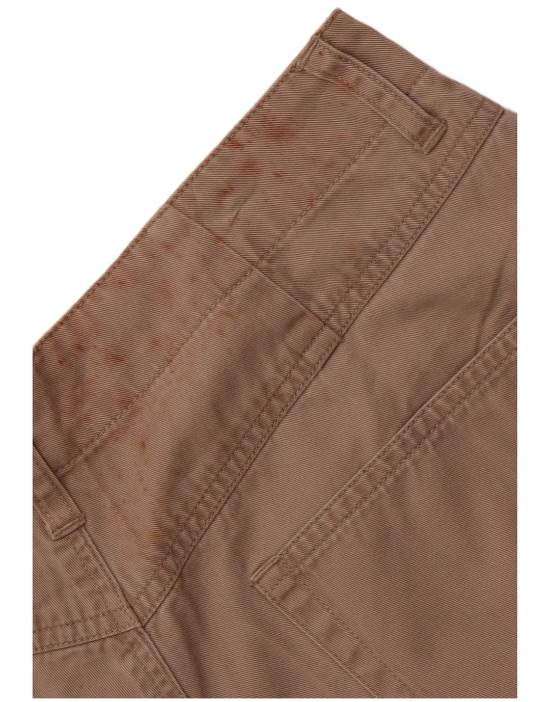 Pantaloncini chino con ancoraggio a vita alta da donna EDDIE BAUER US 12 Large W30 Beige