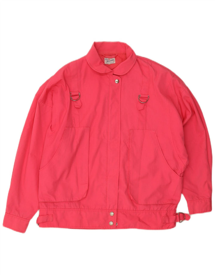 VINTAGE Girls Bomber Jacket 13-14 Years Pink