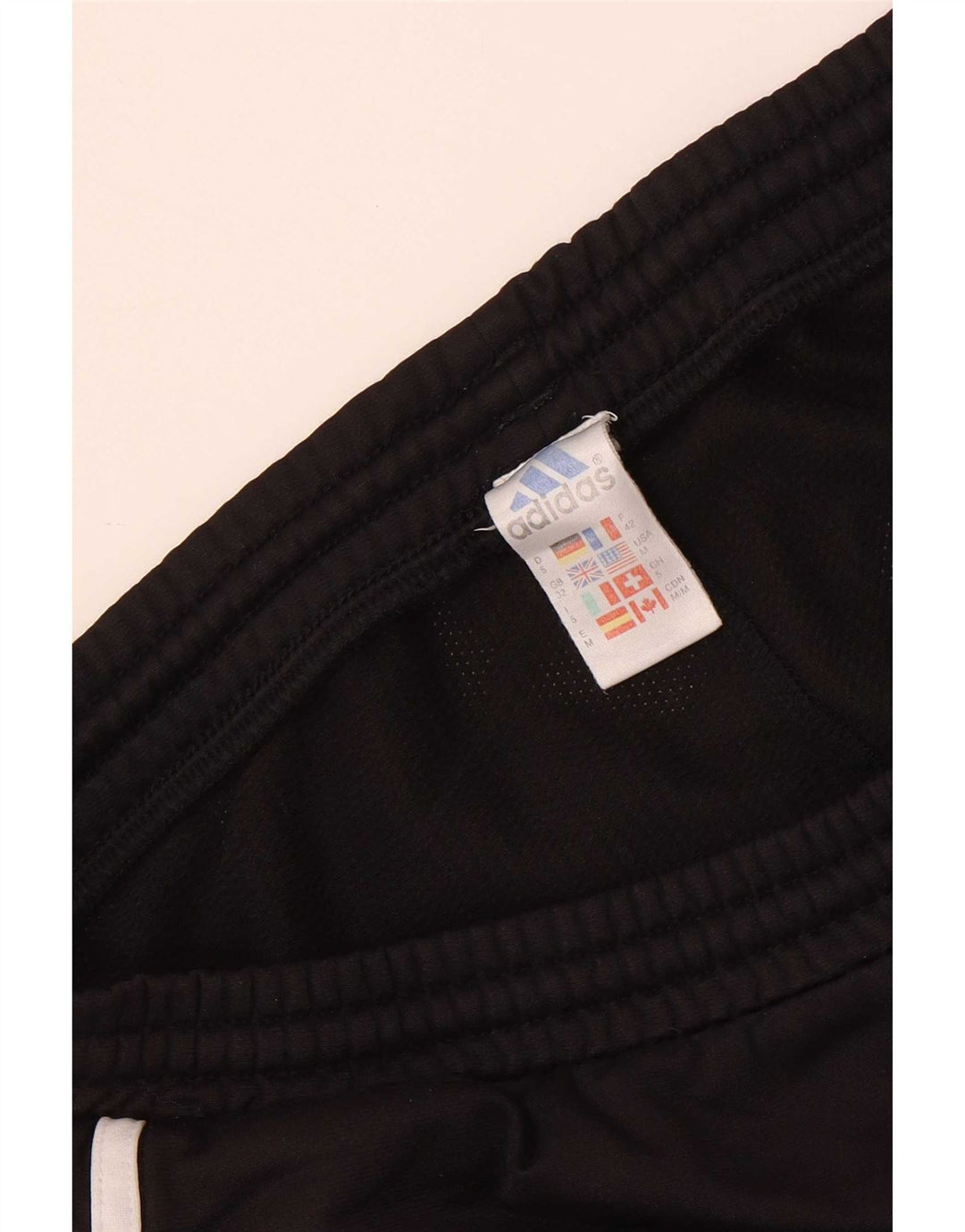 Pantaloncini sportivi da uomo Adidas medi neri in poliestere