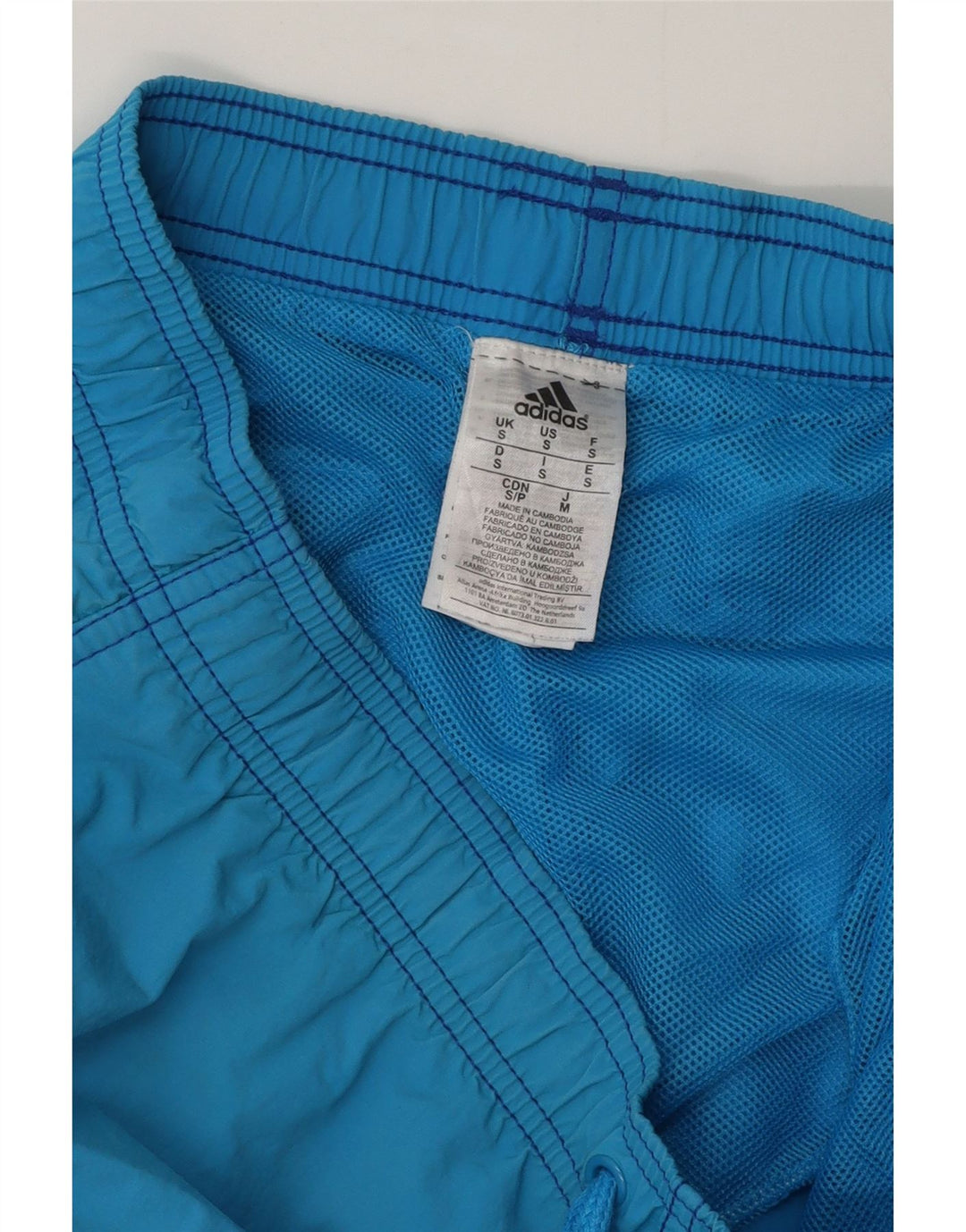 Pantaloncini da bagno da uomo Adidas piccoli blu in poliestere