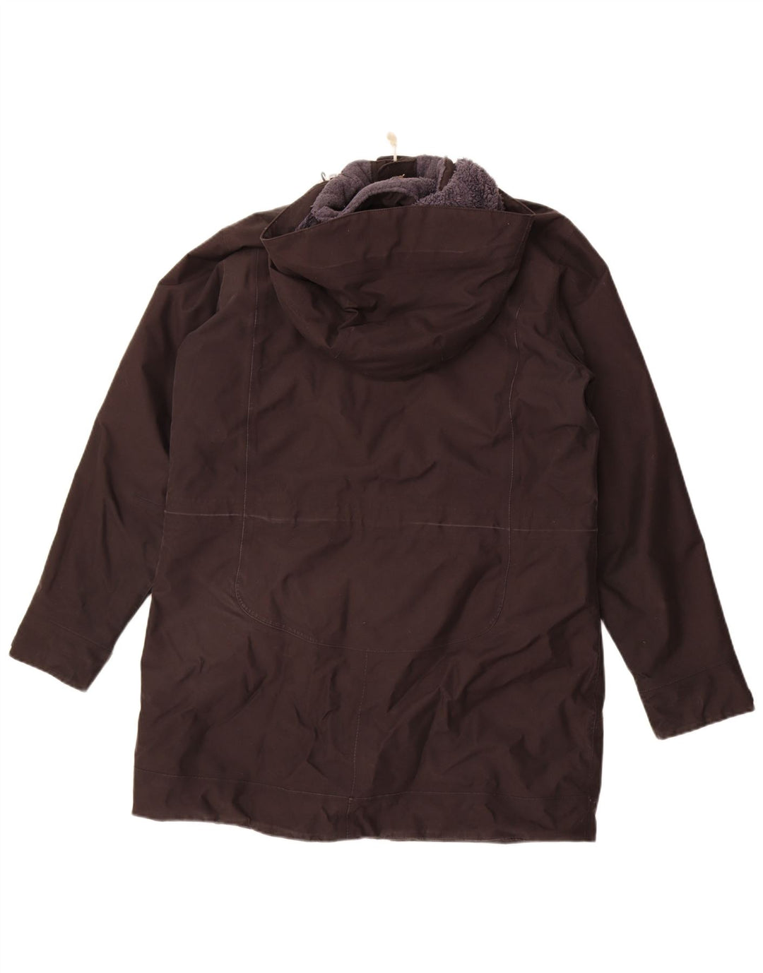 Giacca a vento con cappuccio da donna Jack Wolfskin UK 16 grande poliestere nero