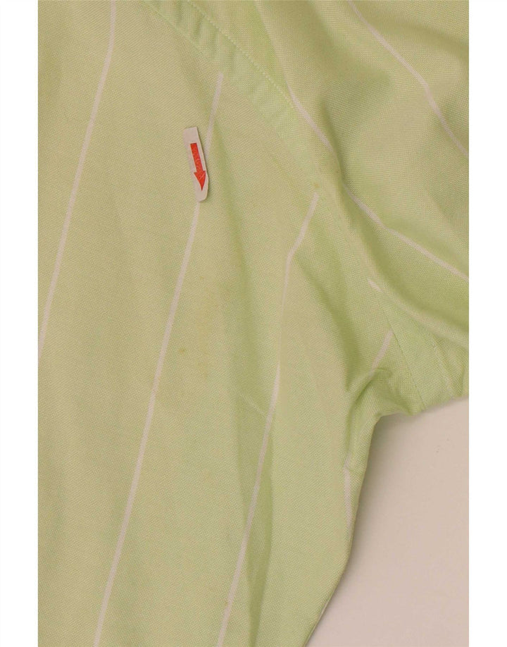 Camicia da uomo Brooksfield taglia 40 cotone a righe verde medio