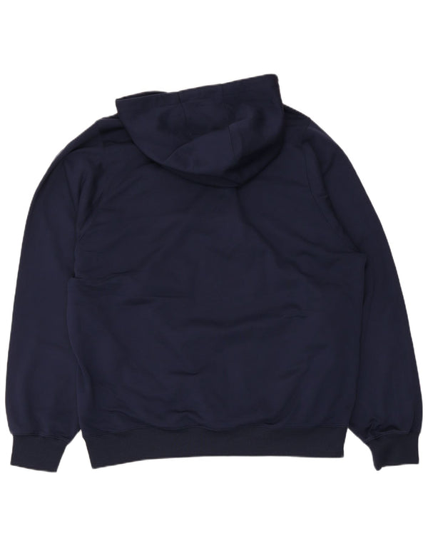 Maglia con cappuccio da uomo Nike UK 42/44 Poliestere a righe grandi blu navy