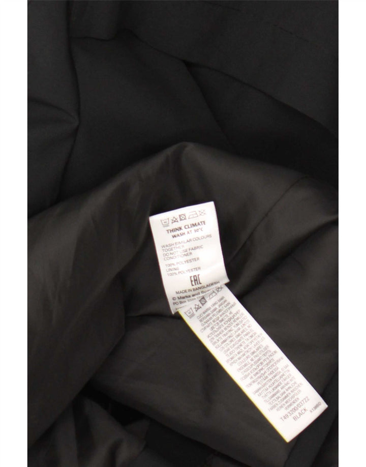 Trench da donna Marks & Spencer UK 12 medio poliestere nero