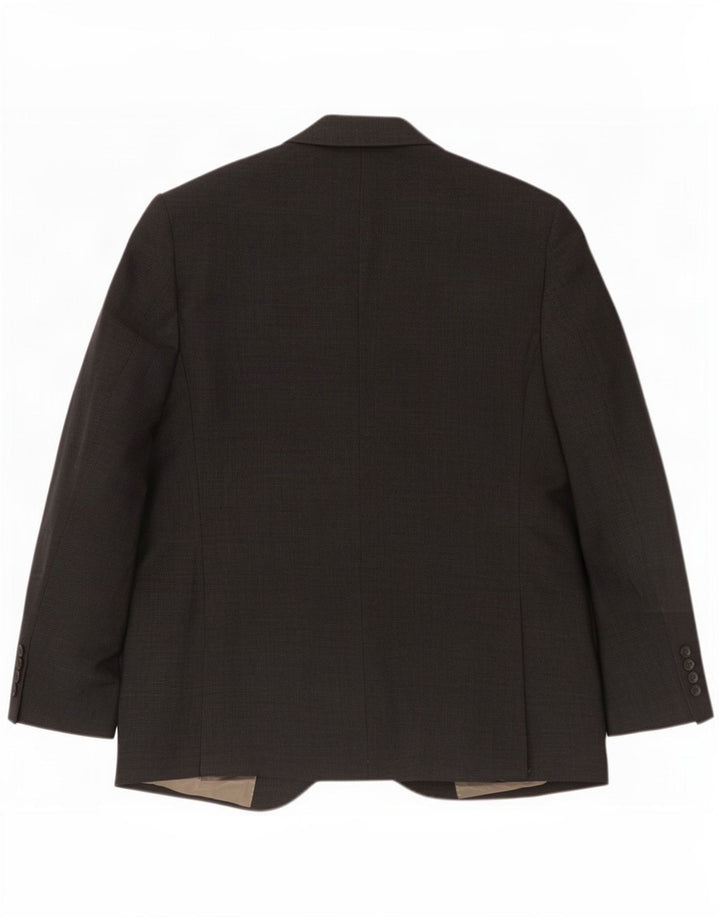 Giacca blazer da uomo Marks & Spencer vestibilità regolare a 2 bottoni UK 42 grande grigia