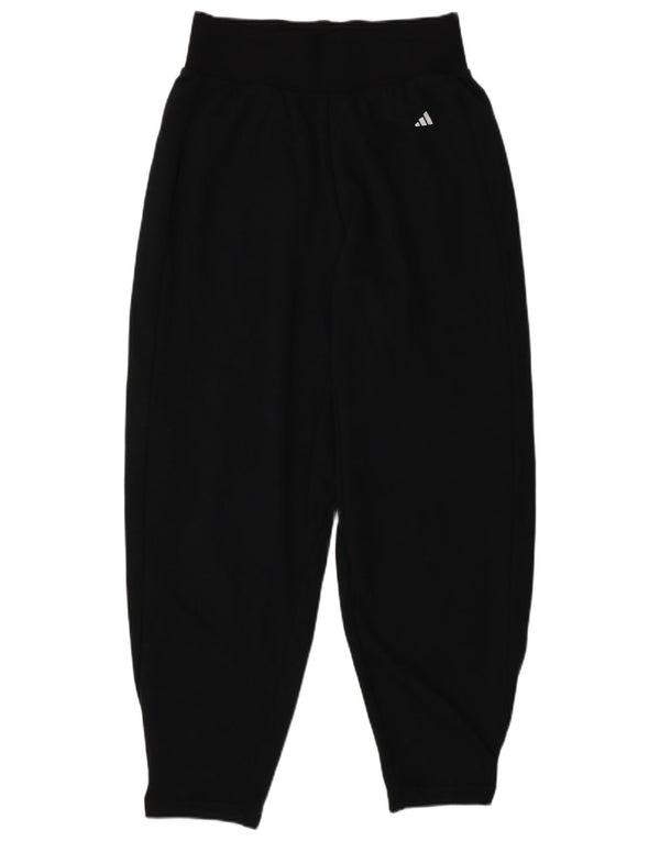Pantaloni da tuta larghi da donna Adidas UK 12/14 cotone nero medio