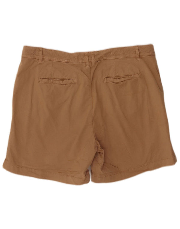 Pantaloncini chino da donna Fat Face UK 14 Large W34 cotone marrone