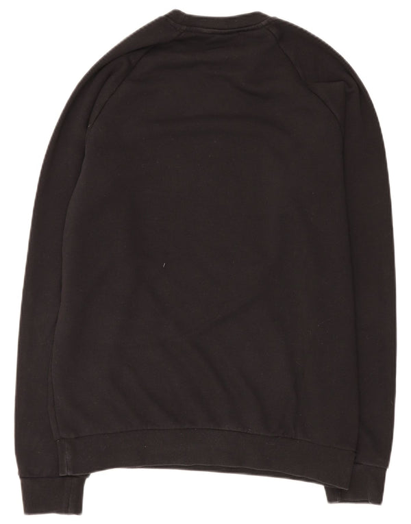 Felpa grafica ADIDAS per ragazzi 15-16 anni in cotone nero