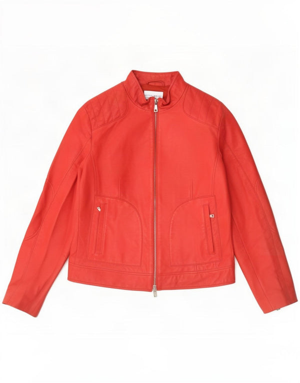 Giacca in pelle da donna Linea Emme UK 16 Large Rossa