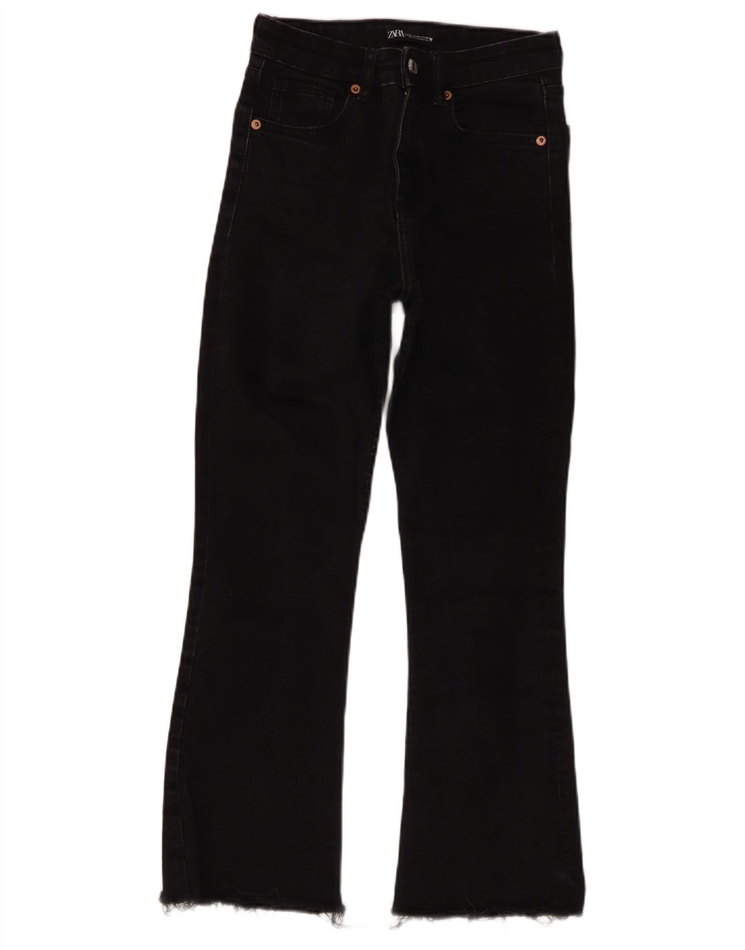 Jeans svasati da donna Zara EU 36 XS W26 L25 Nero