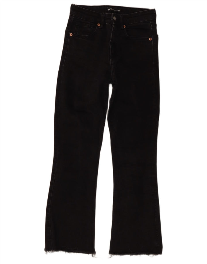 Jeans svasati da donna Zara EU 36 XS W26 L25 Nero