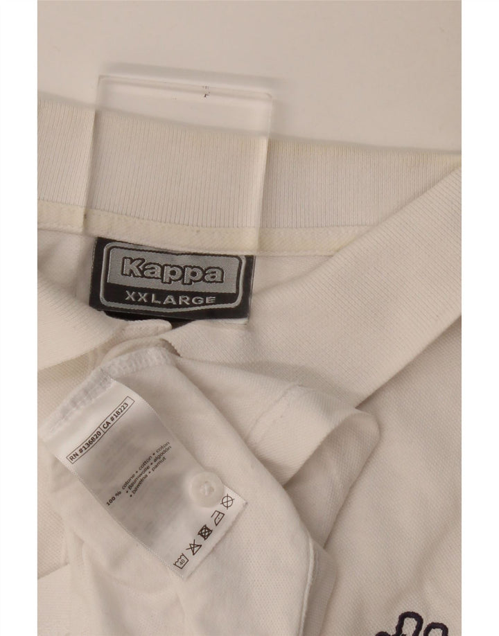 Polo Kappa Uomo 2XL Cotone Bianco