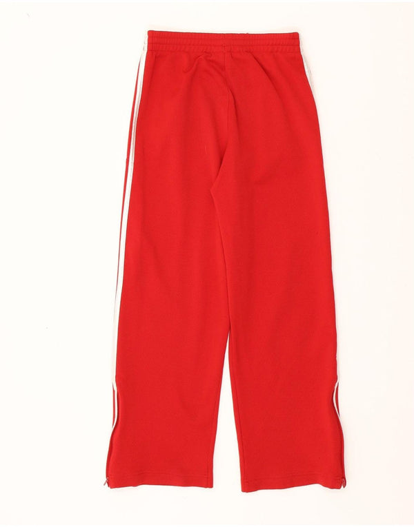 Pantaloni della tuta da bambina ADIDAS 11-12 anni in poliestere rosso