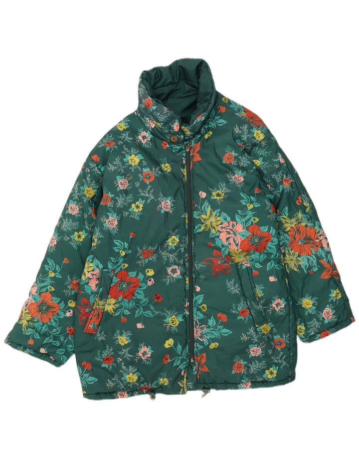 Giacca da sci reversibile da donna Stratos EU 44 XL Poliestere verde floreale