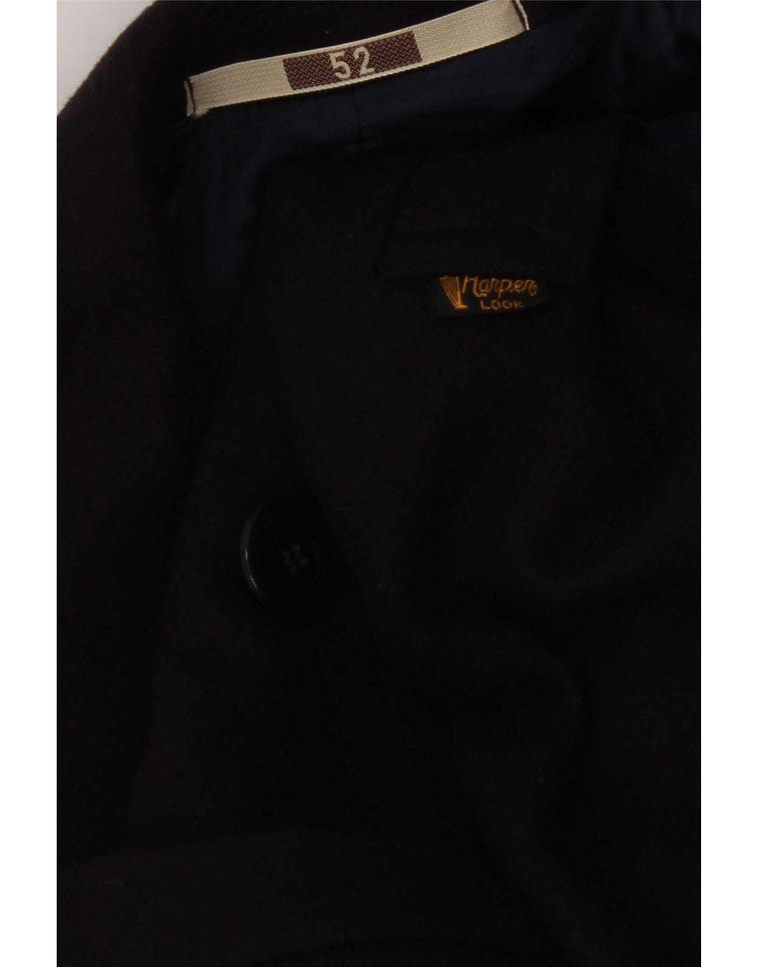 Caban vintage da uomo IT 52 XL in viscosa blu navy