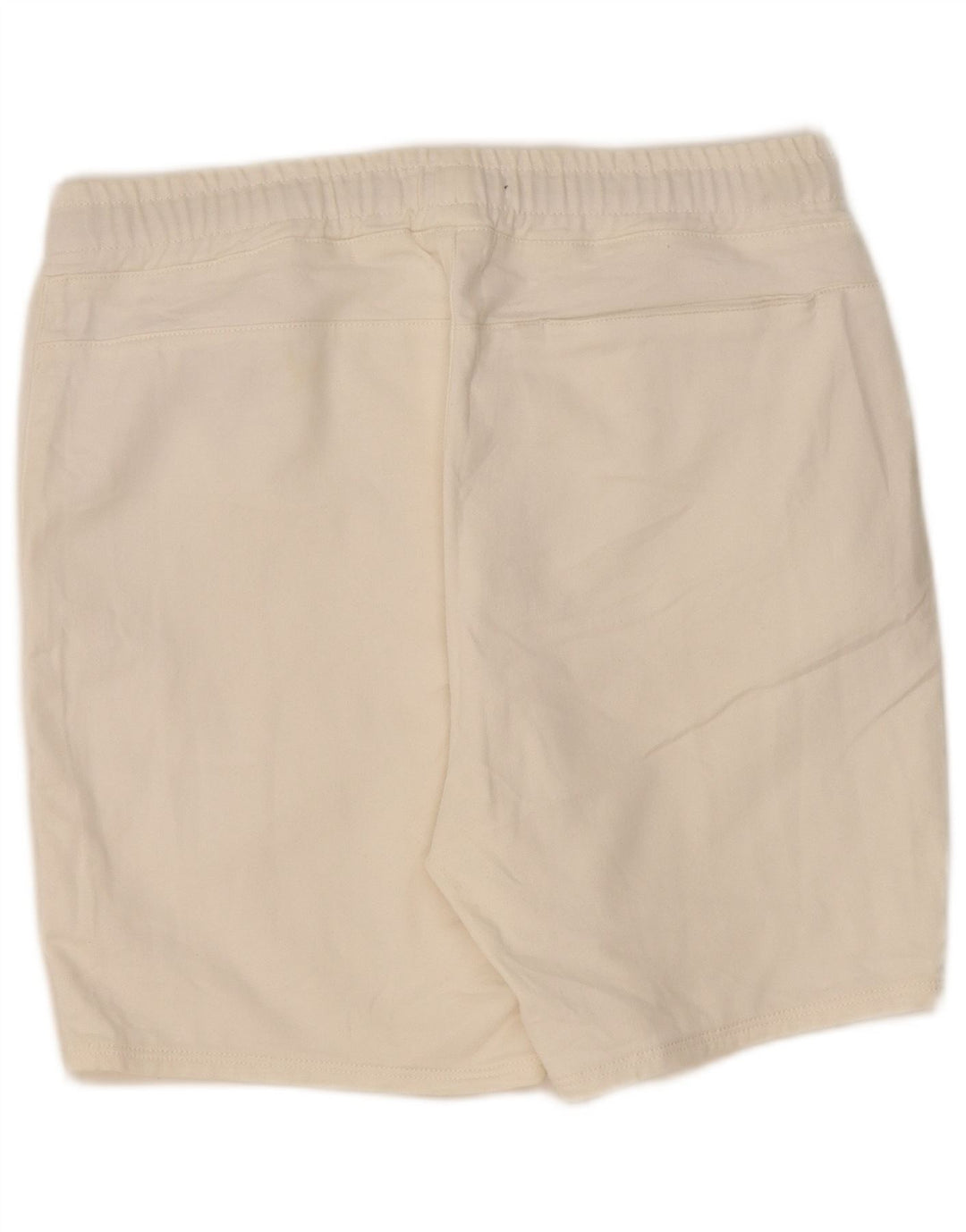 Pantaloncini sportivi da uomo Zara grandi in cotone bianco sporco
