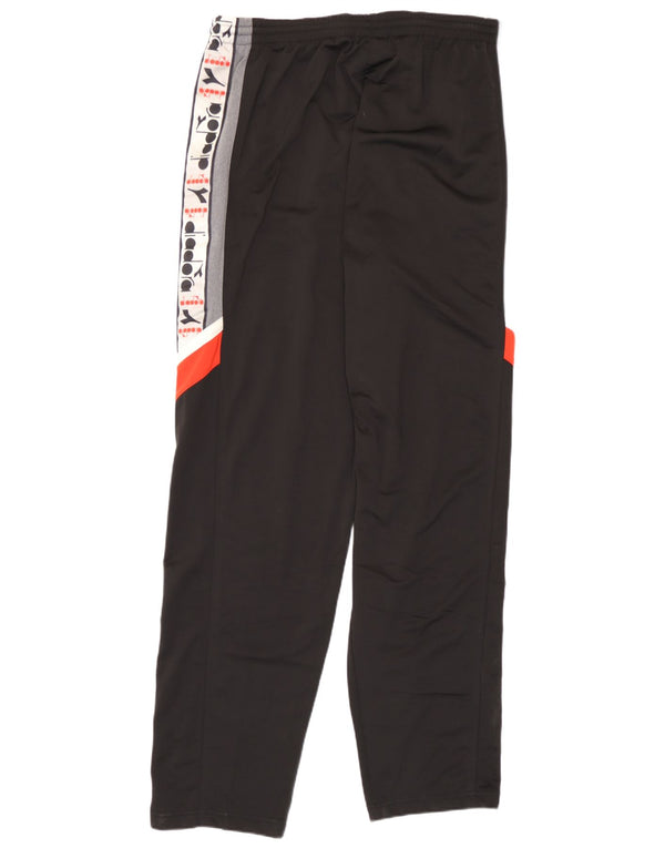 Pantaloni da tuta con grafica da uomo Diadora UK 46 XL Nero Colourblock