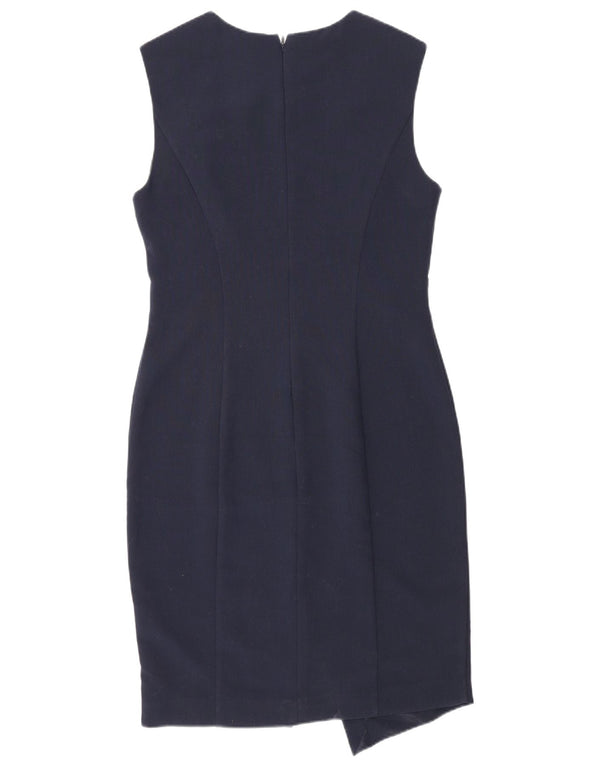 Topshop Abito tubino senza maniche da donna UK 12 Poliestere blu navy medio