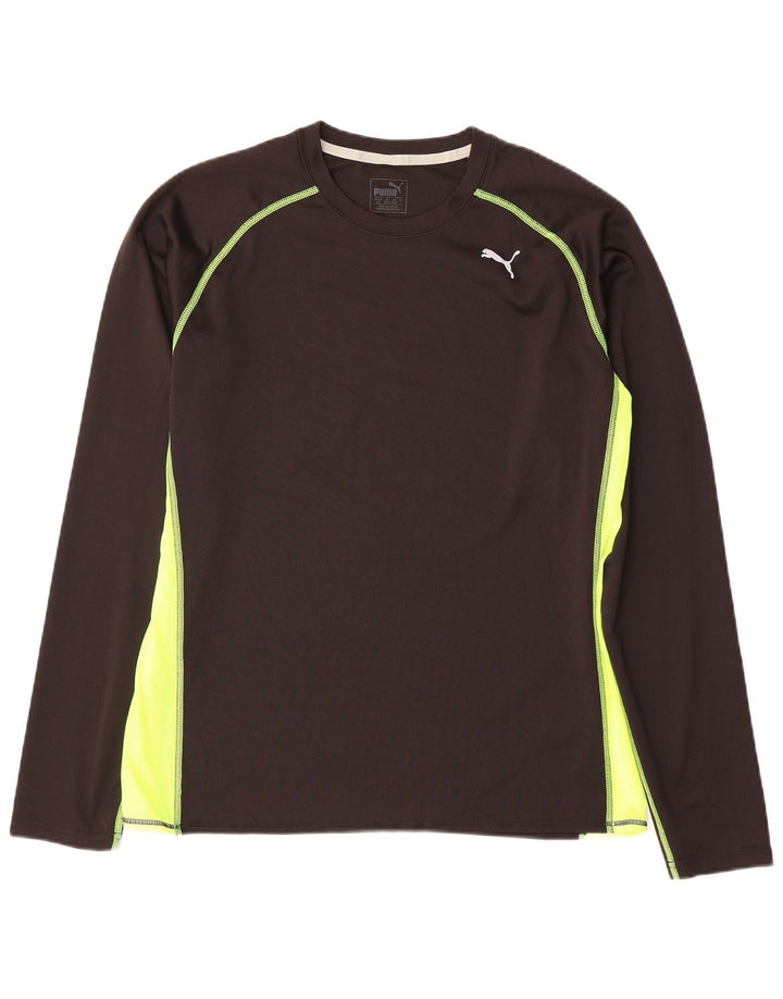 Maglia Puma da uomo a maniche lunghe grande nera color block