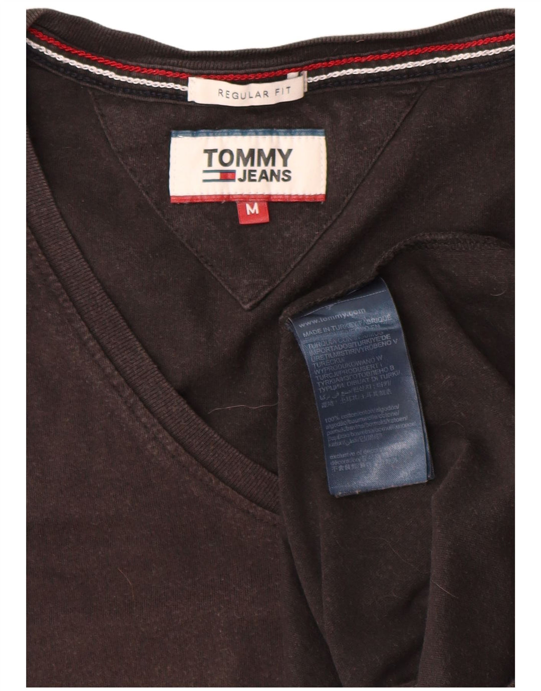T-shirt da uomo Tommy Hilfiger Top in cotone nero medio