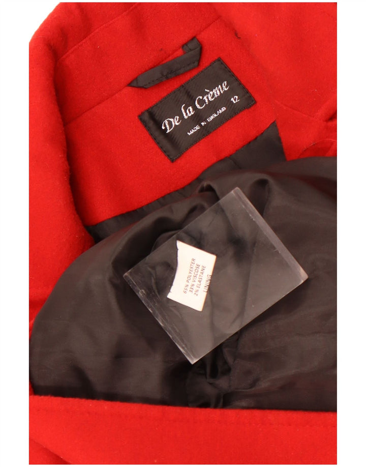 Soprabito da donna De la Creme UK 12 poliestere rosso medio