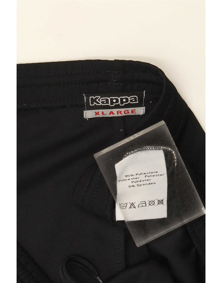 Pantaloni da tuta da uomo Kappa XL neri in poliestere