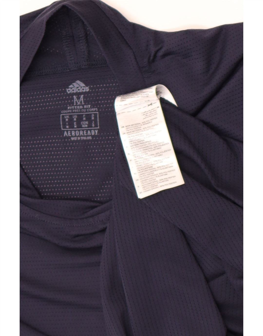 T-shirt Adidas Aeroready da uomo, media, in poliestere blu navy medio