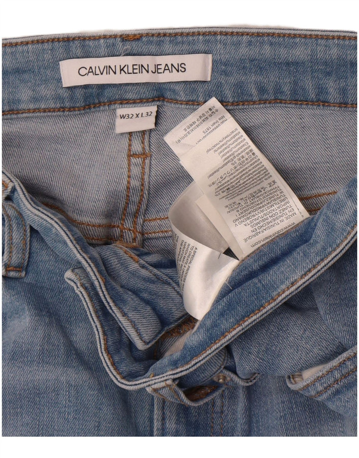 Jeans slim da uomo Calvin Klein W32 L32 cotone blu