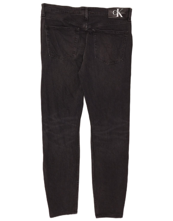 Jeans slim da uomo Calvin Klein W33 L32 cotone nero